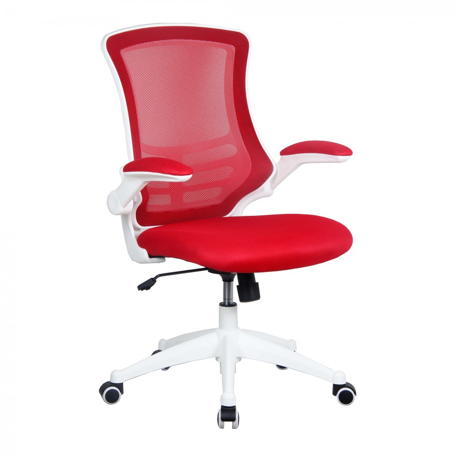 Luna White Mesh Designer Office Chair